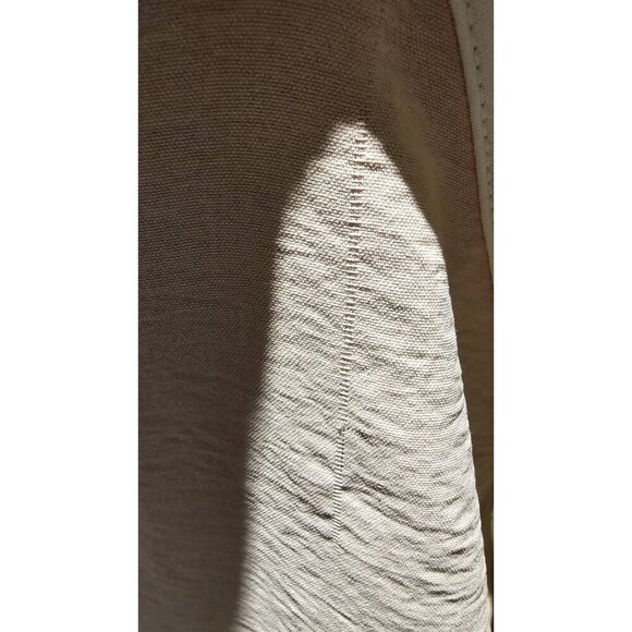 Hailey & Co Pastel Peach Colorblock M Coastal Halter Top W Scalloped Hem & Tie - Picture 6 of 7